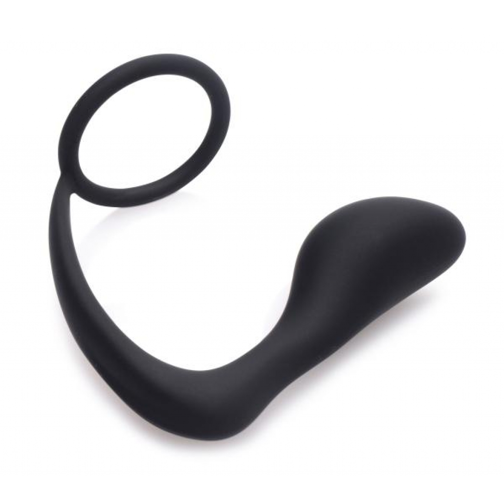 Explorer II Prostate Stimulator & Cock Ring - Black