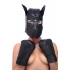 Strict Leather Padded Puppy Mitts - Black