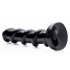 Mighty Screw 9.5 Inches Dildo - Black