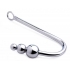 Beaded Anal Hook - Stainless Steel