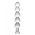 Drops Anal Link Glass Dildo - Clear