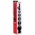 Hosed 19 Inches Graduated Bead Anal Snake - Black