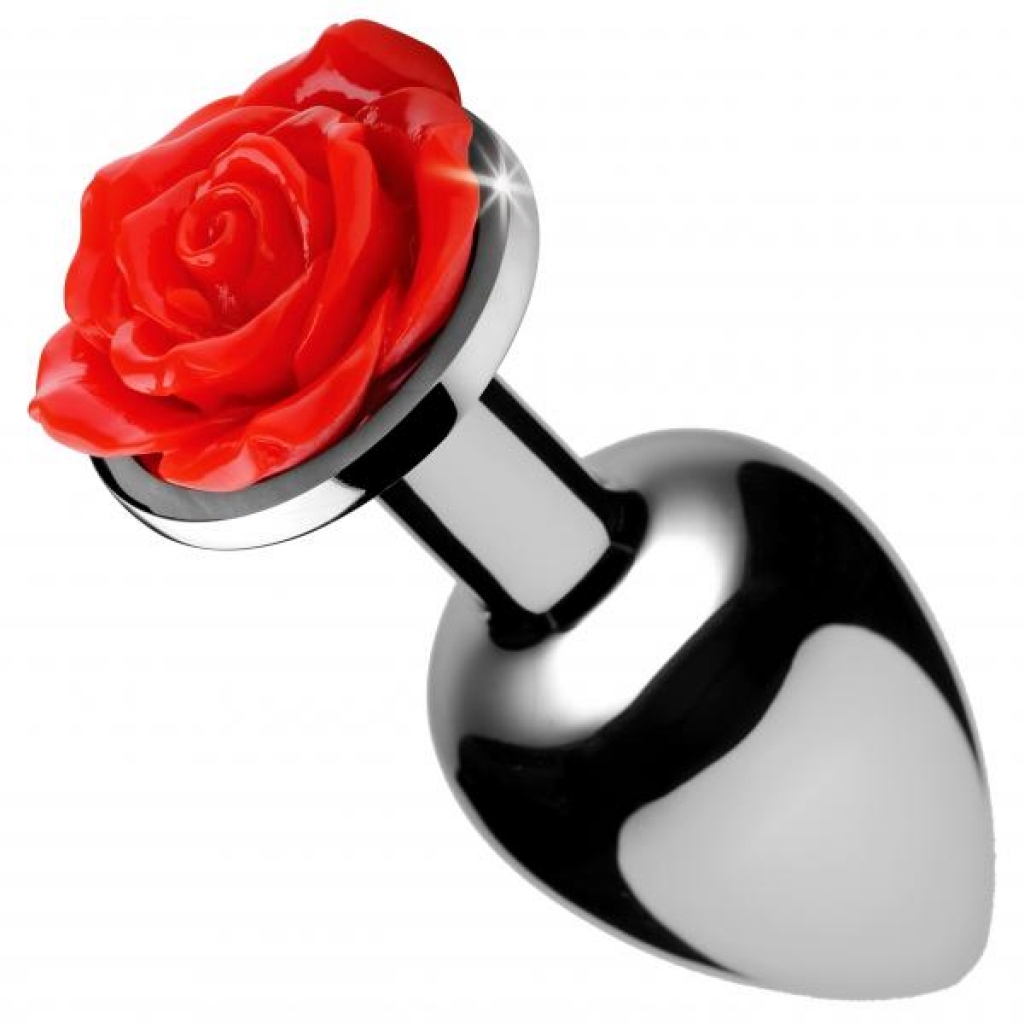 Red Rose Anal Plug - Large