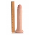 11 Inch Ultra Real Dual Layer Dildo - Beige