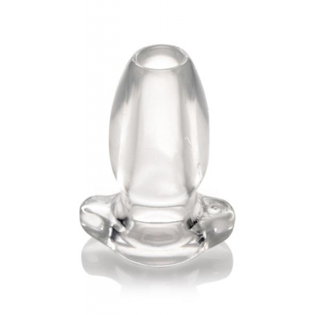 Clear Hollow Peephole Anal Plug - Small