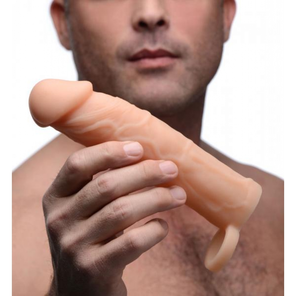 2 Inches Silicone Penis Extension - Beige