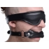 Padded Blindfold and Gag Set in Black