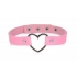 Sweet Heart Chrome Heart Pink Choker - Elegant Accessory