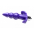 Ribbed Vibrating Butt Plug - Purple