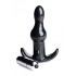 Bumpy Vibrating Anal Plug Black