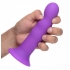 Squeeze-It Squeezable Wavy Dildo In Purple