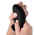 Squeezable Silicone Anal Plug - Large Black