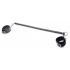 Leather Wrapped Spreader Bar with Cuffs - Black