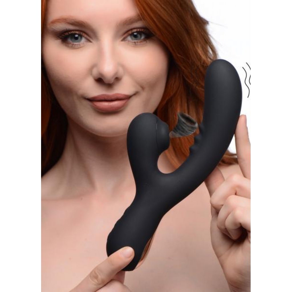 8x Silicone Suction Rabbit - Black