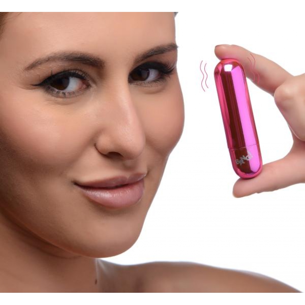 Rechargeable 10X Vibrating Metallic Bullet - Pink