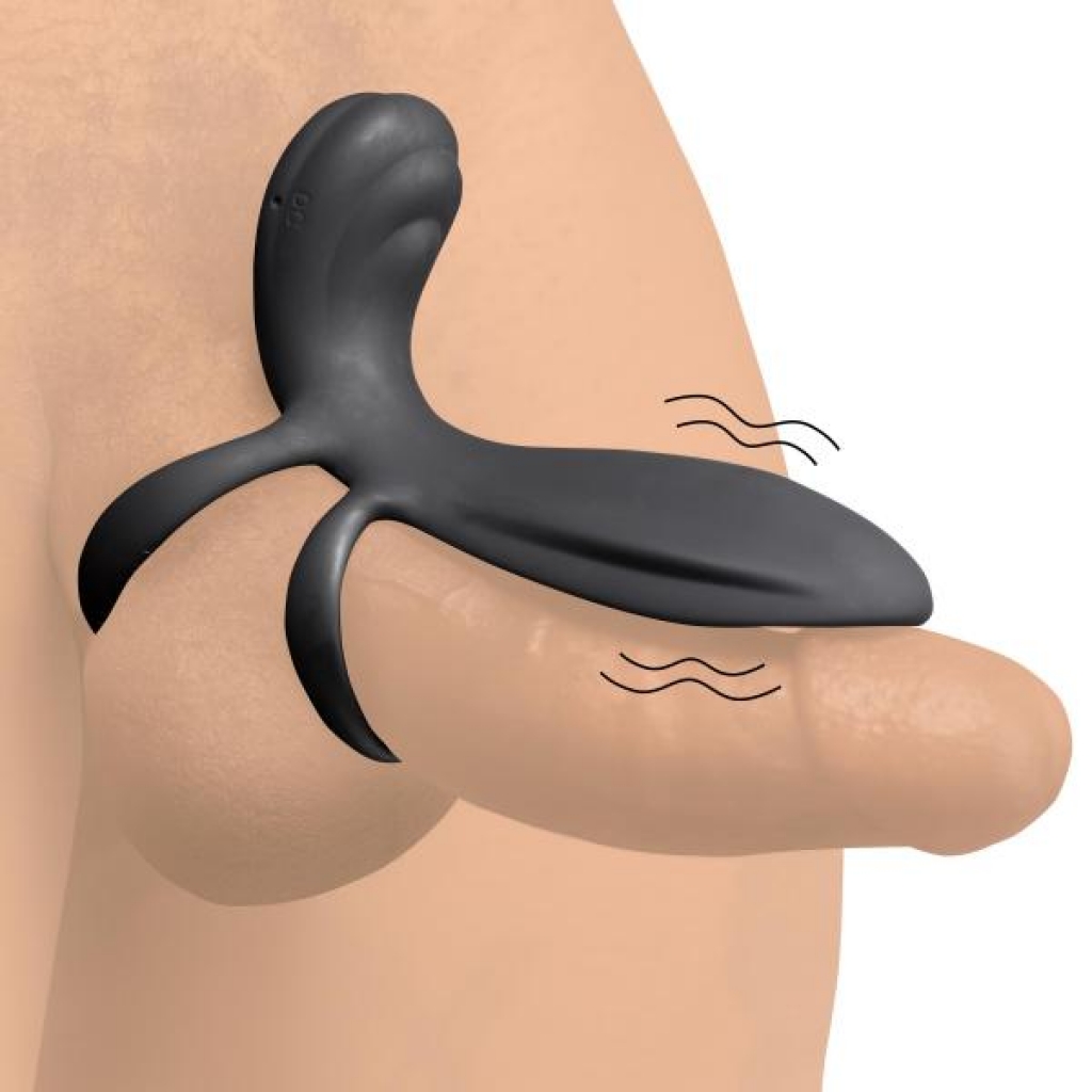 10x Silicone Vibrating Girth Enhancer with Remote Control