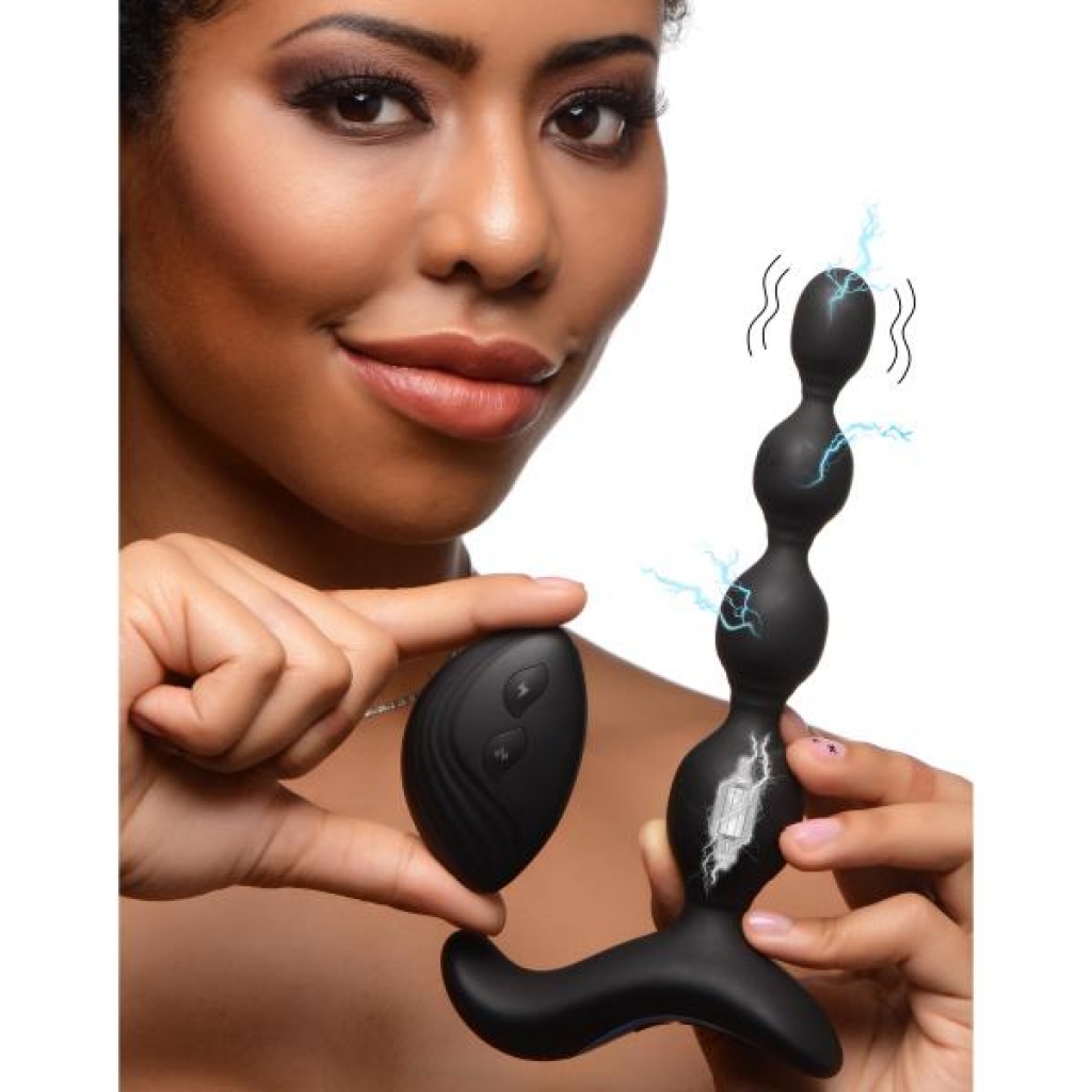 Shock-Beads Vibrating & E-stim Silicone Anal Beads