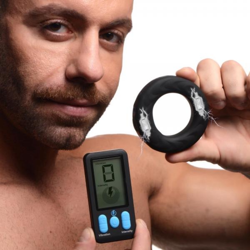 E-stim Pro Silicone Vibrating Cock Ring - Small