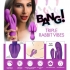 10x Triple Rabbit Silicone Vibrator - Purple