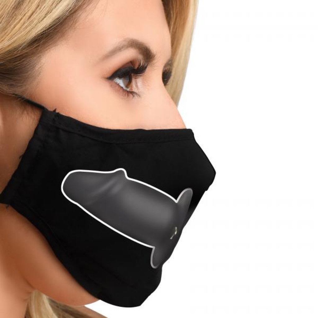 Mouth-full Dildo Face Mask - Discreetly Kinky