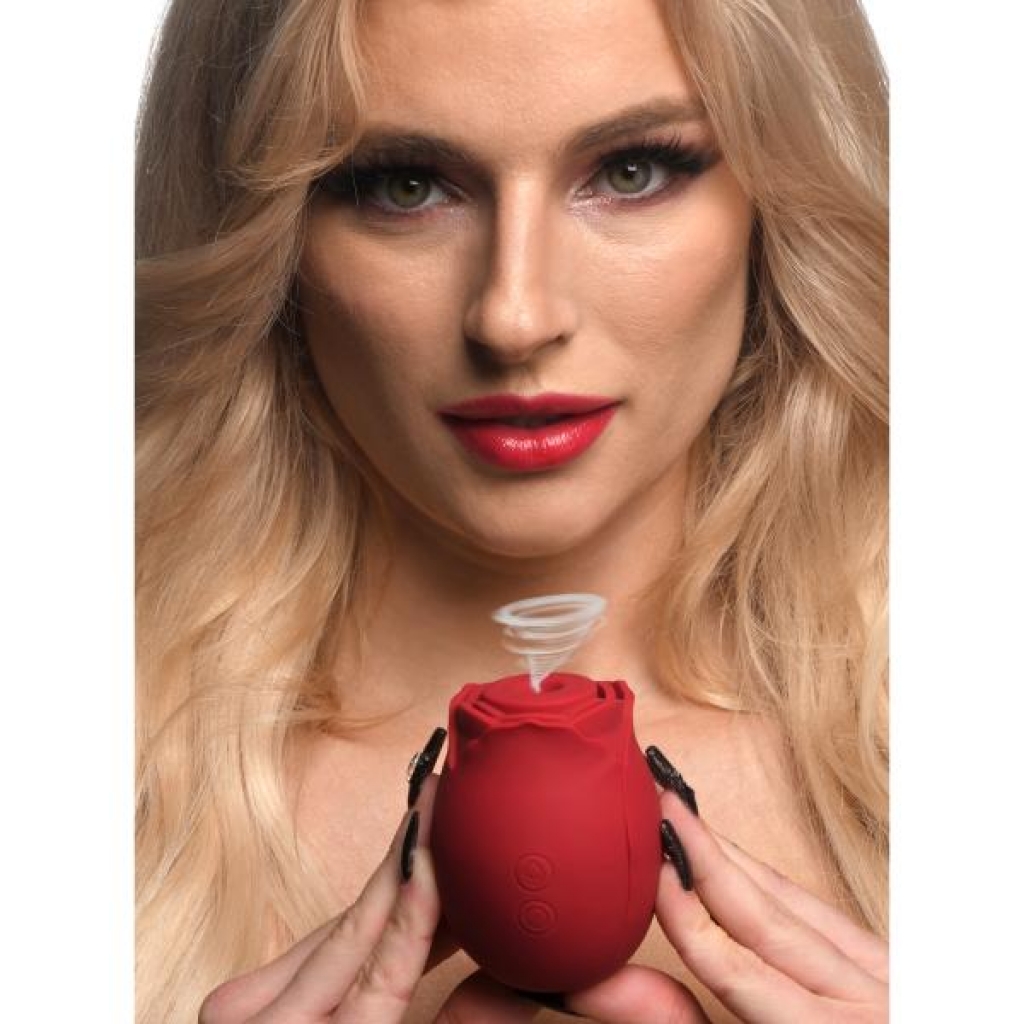 Mystic Rose Sucking & Vibrating Silicone Rose