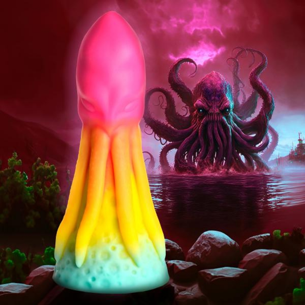 King Kraken Silicone Dildo - Rainbow