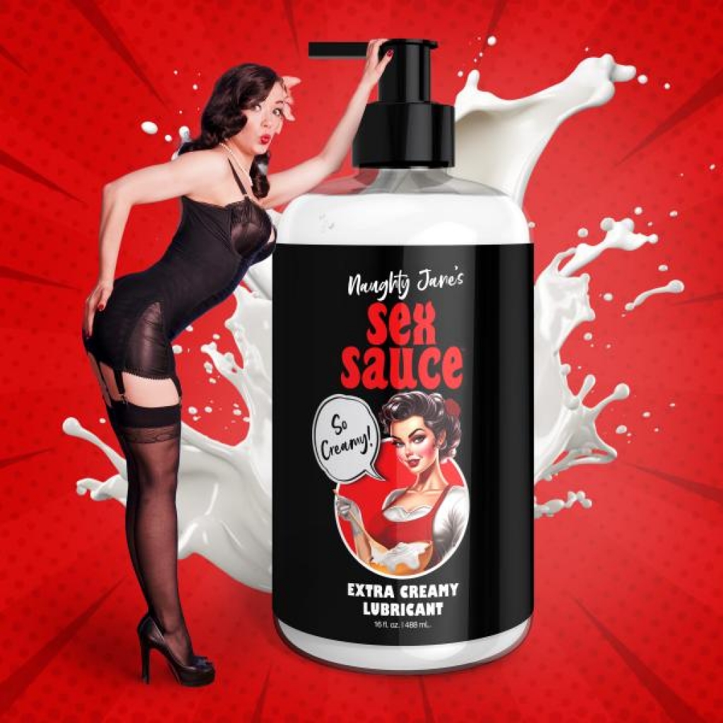 Naughty Jane's Sex Sauce - Extra Creamy Lubricant - 16oz