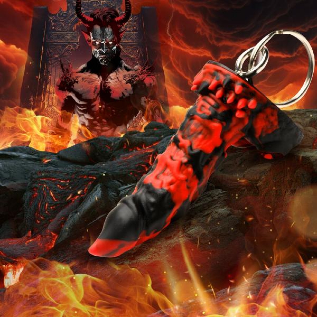 Fire Demon Mini Dildo Key Chain