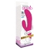 Diana 20x Rippled Silicone Rabbit Vibrator - Pink