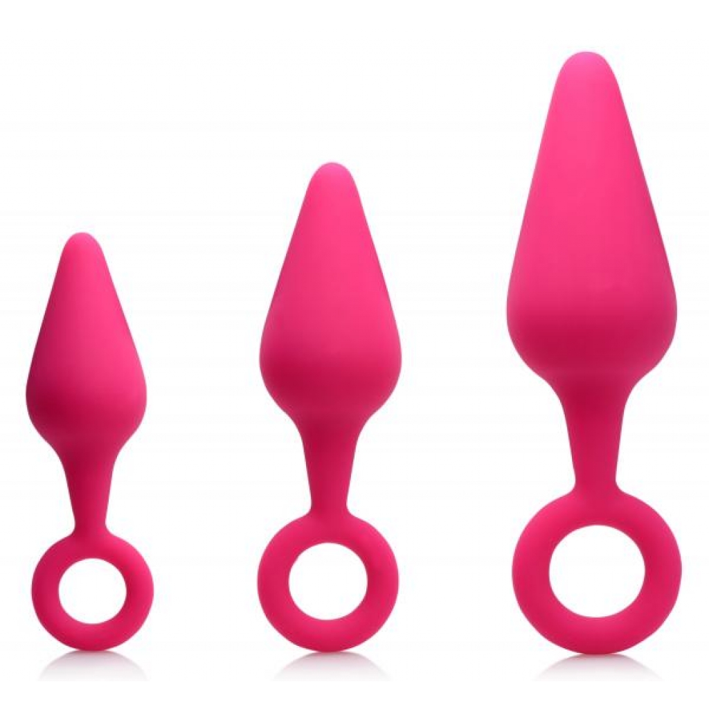 Rump Ringers - 3 Piece Silicone Anal Plug Set - Pink