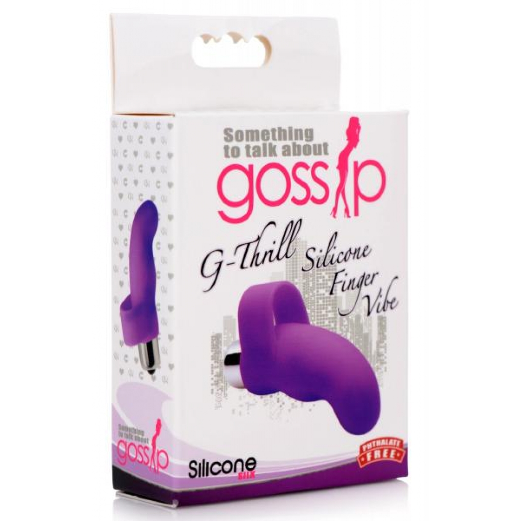 G-Thrill Silicone Finger Vibe - Purple