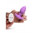 Remote-Controlled 10x Vibrating Silicone Plug - Violet