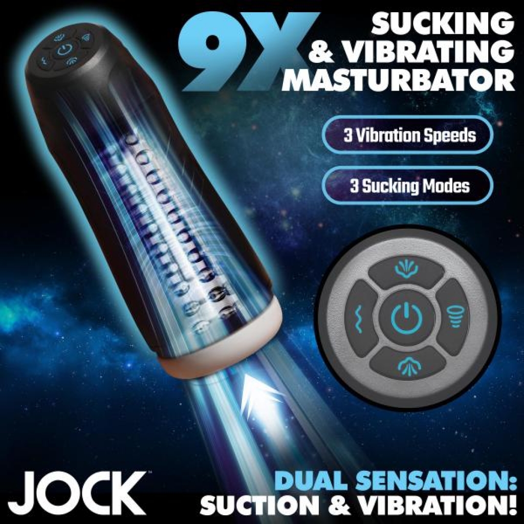 9-Inch Sucking and Vibrating Masturbator