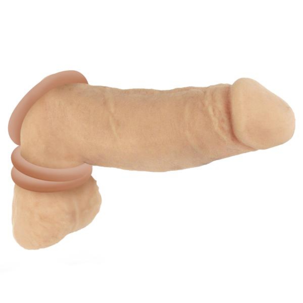 Discreet Silicone Cock Ring Set - Medium