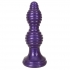 The Queen Ribbed Anal Plug in Purple