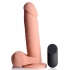 Big Shot Vibrating Remote Control Silicone Dildo with Balls - 8 Inches