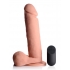 Big Shot Vibrating Remote Control Silicone Dildo - 9 Inch