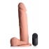 Big Shot Vibrating Remote Control Silicone Dildo With Balls - 10 Inch