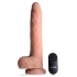 Vibrating & Thrusting Remote Control Silicone Dildo - 9 Inch