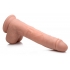 Vibrating & Thrusting Remote Control Silicone Dildo - 9 Inch