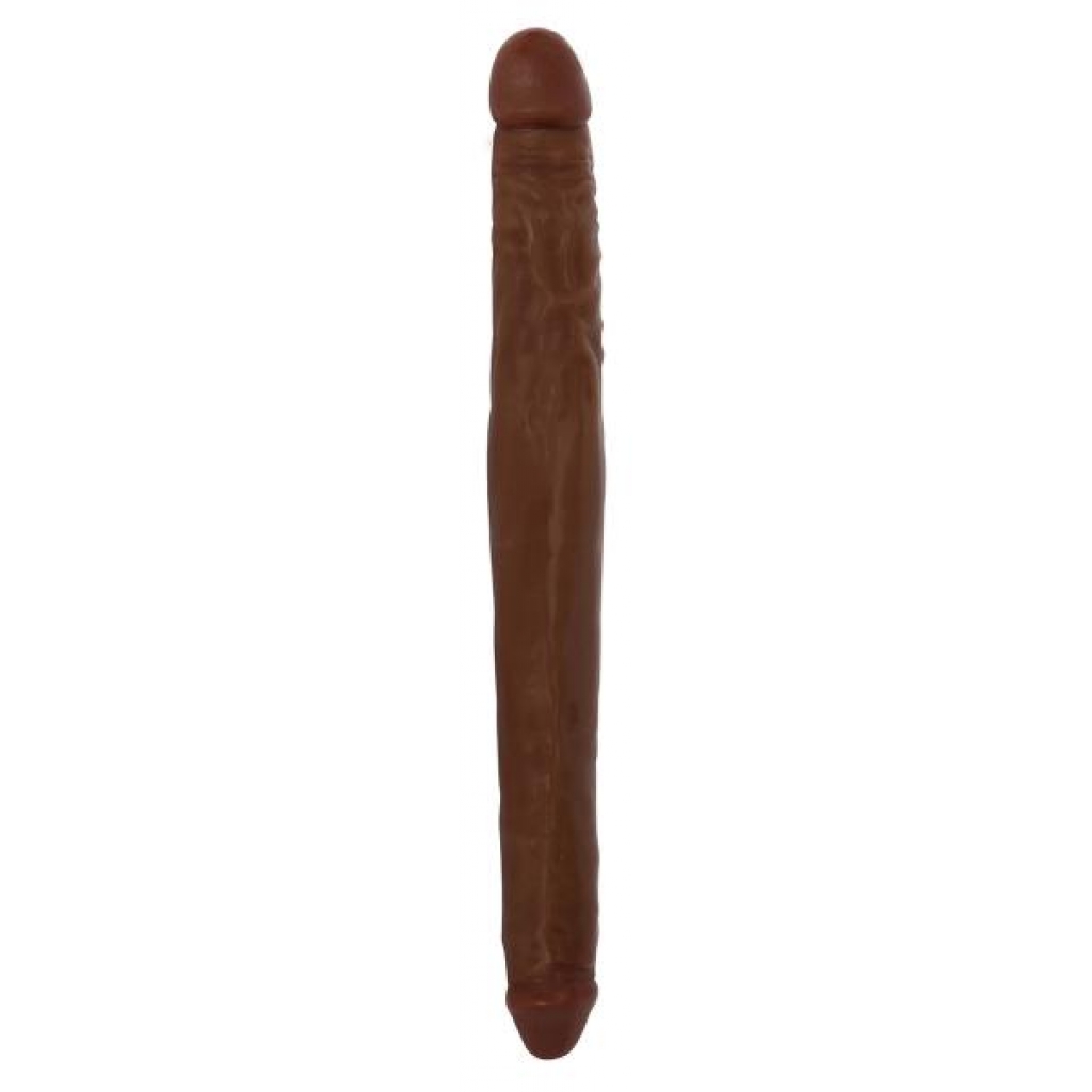 16-Inch Tapered Double Dong - Brown