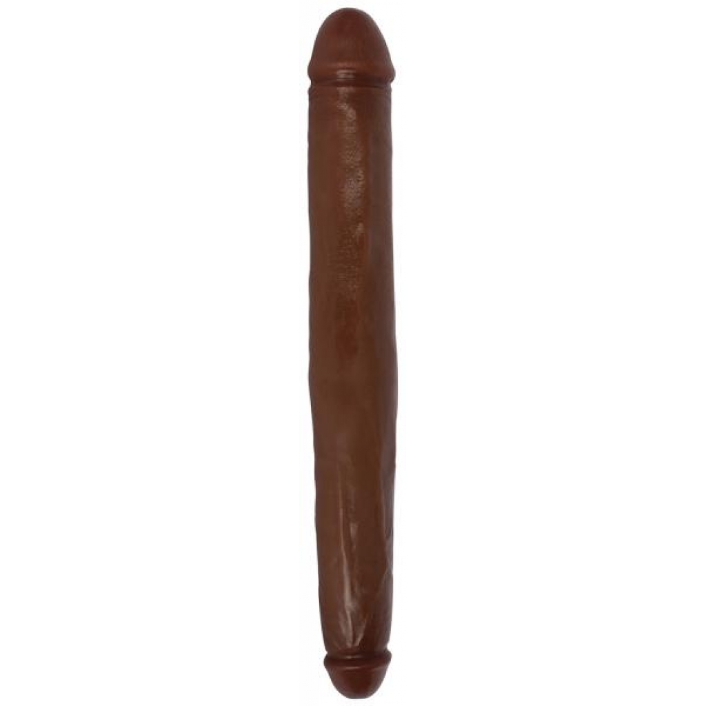 18-Inch Tapered Double Dong - Brown