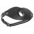 Feeder Locking Open Mouth Gag - Black Leather