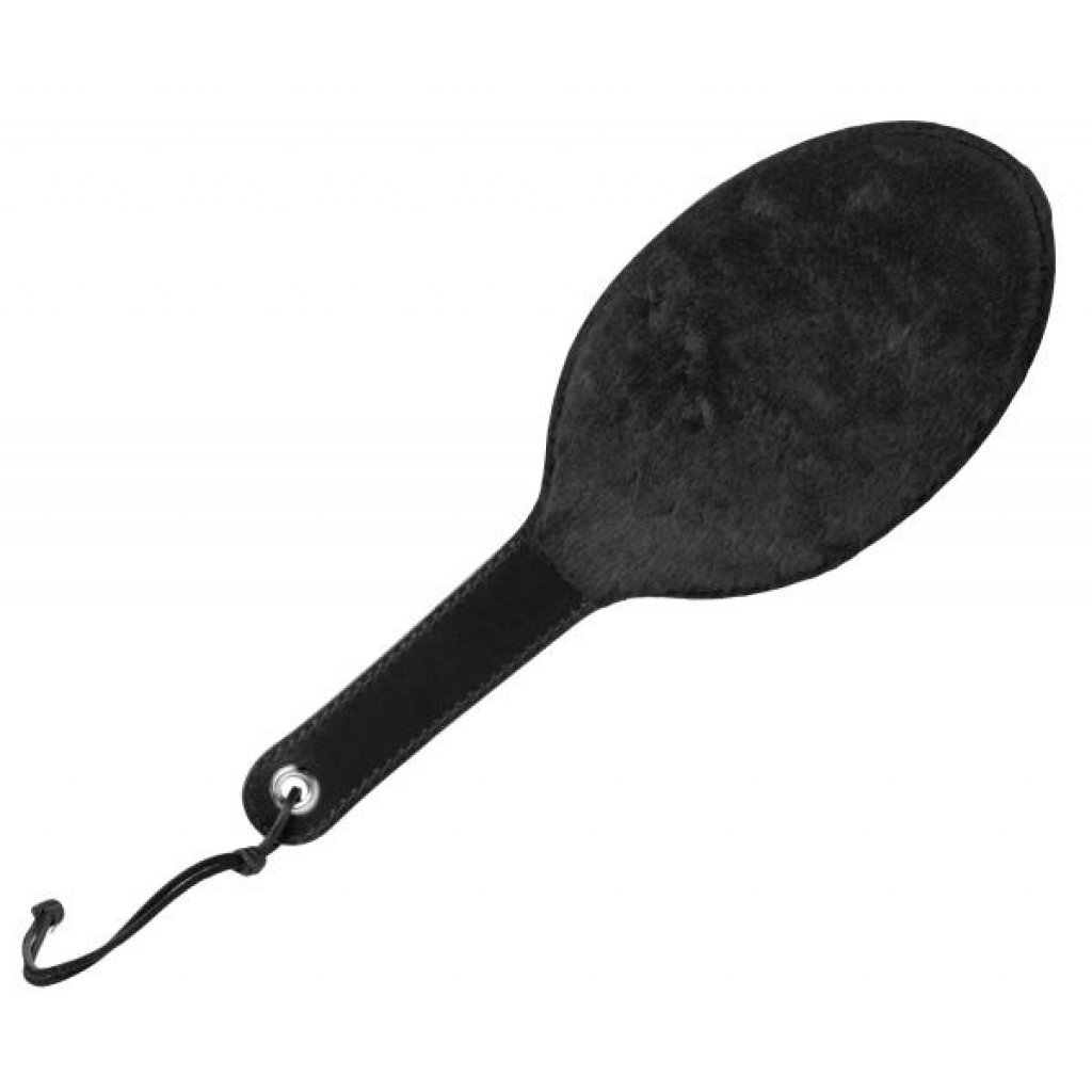 Strict Leather Round Fur Lined Paddle - Versatile Spanker