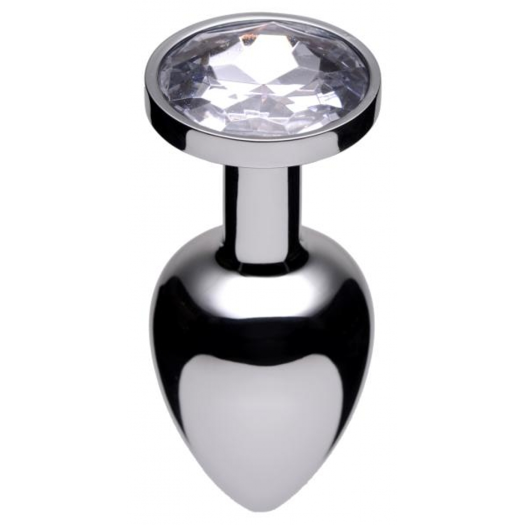 Jewel Butt Plug with Faux Diamond Accent