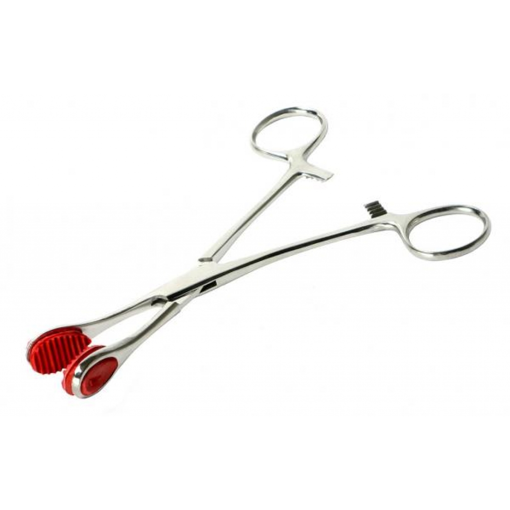 Young Forceps - Stainless Steel with Rubber Tips