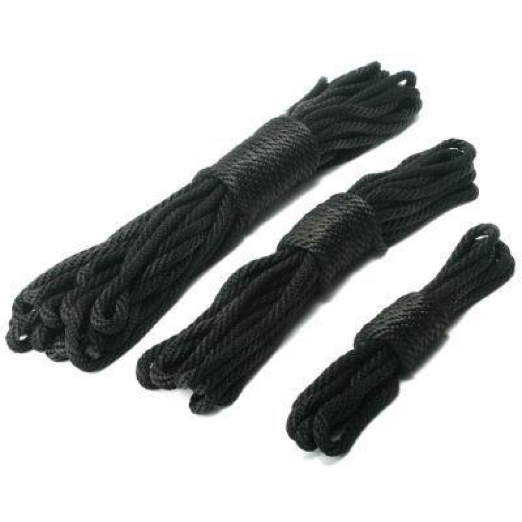 Premium Black Nylon Bondage Rope - 10 Feet