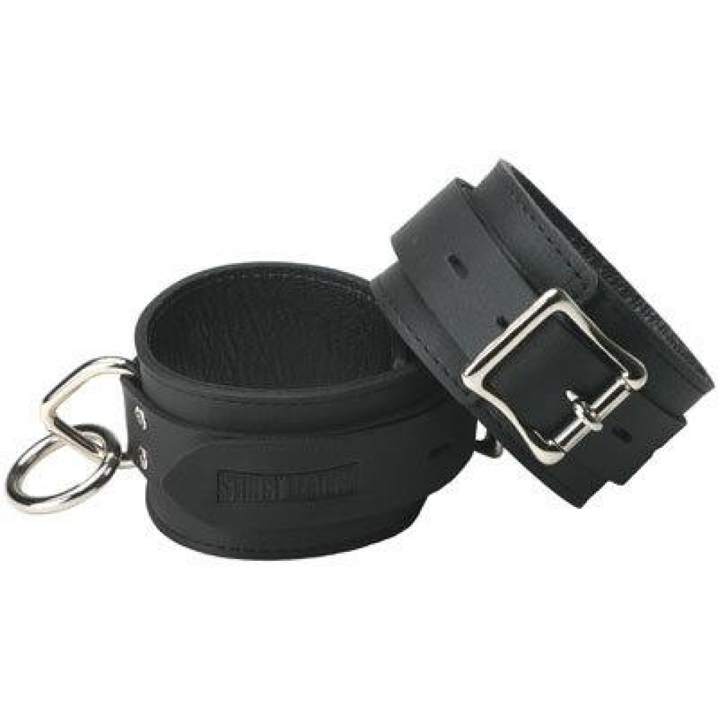 Strict Leather Durable Locking Ankle Cuffs