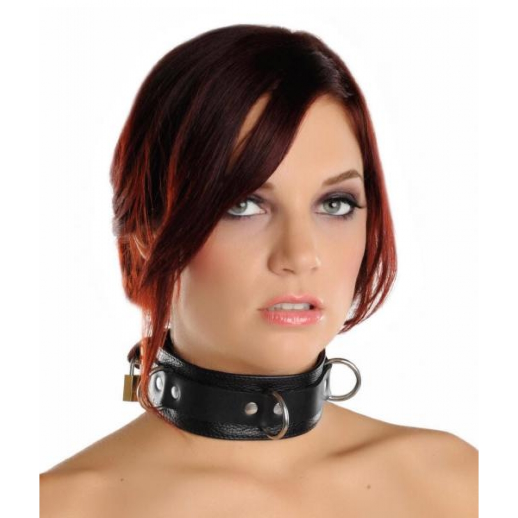 Strict Leather Deluxe Locking Collar Black