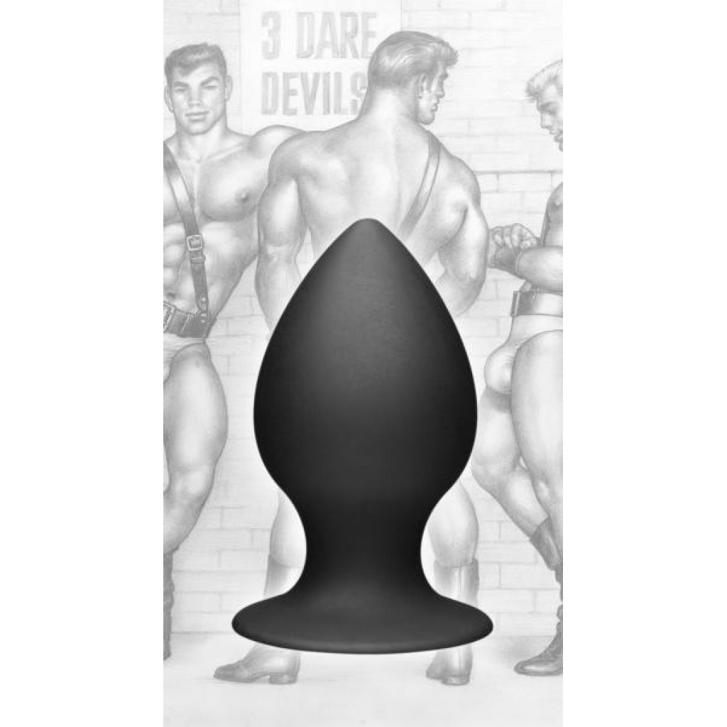 Tom Of Finland Medium Silicone Anal Plug - Black